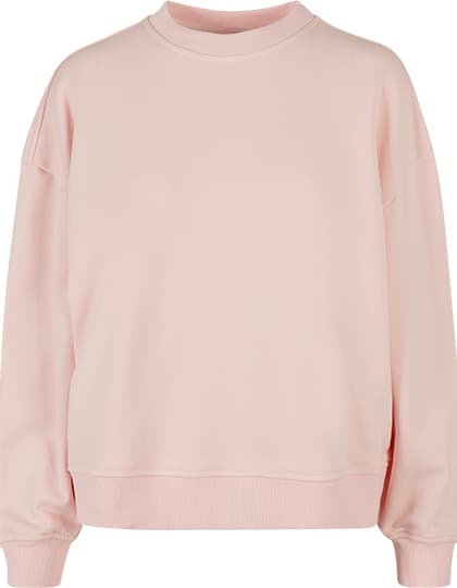 Ladies Oversized Crewneck Sweatshirt — Pink
