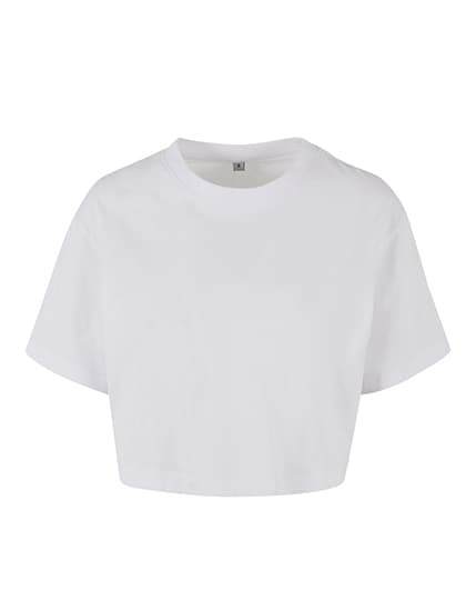 Ladies Short Oversized Tee — White