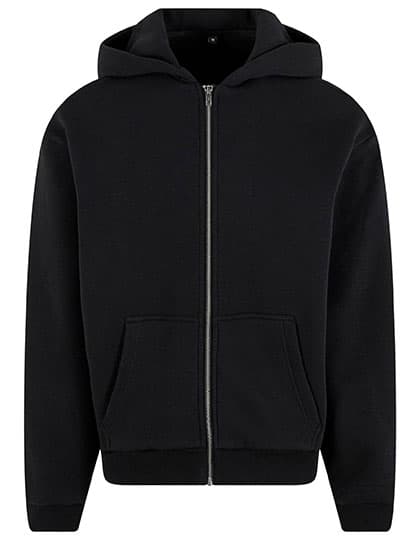 Fluffy Zip Hoody — Black