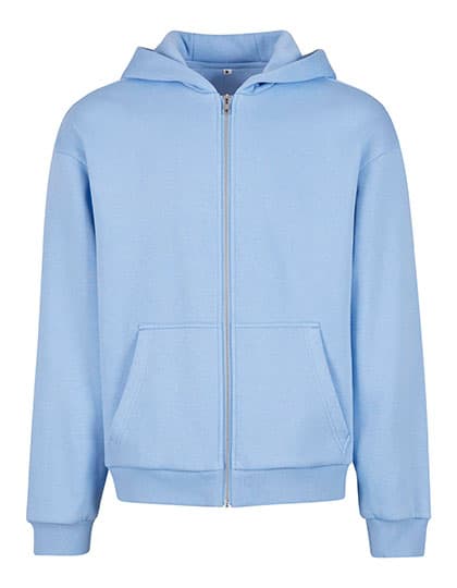 Fluffy Zip Hoody — Powder Blue