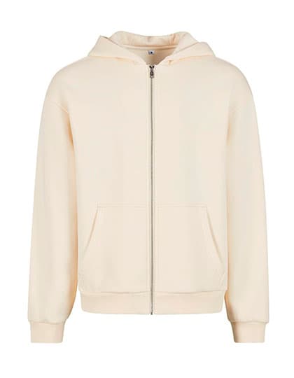 Fluffy Zip Hoody — White Sand
