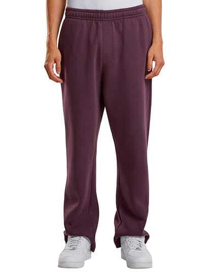 Fluffy Track Sweatpants — Plum Purple