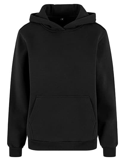Ladies Fluffy Hoody — Black