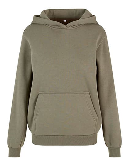 Ladies Fluffy Hoody — Pale Olive