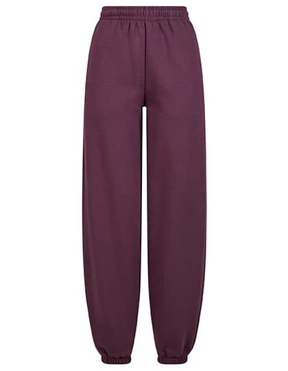 Ladies Fluffy Sweatpants — Plum Purple