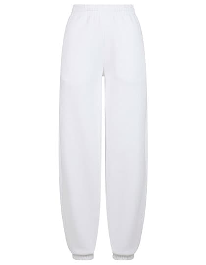 Ladies Fluffy Sweatpants — White