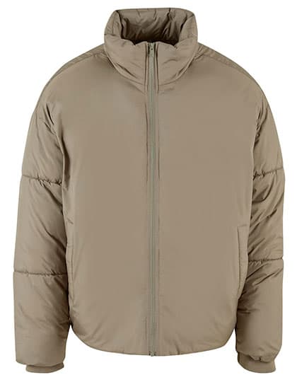 Oversized Puffer Jacket — Pale Olive