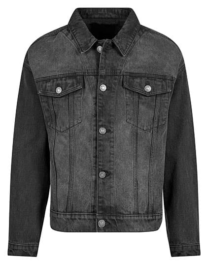 Heavy Ounce Boxy Denim Jacket — Black Washed