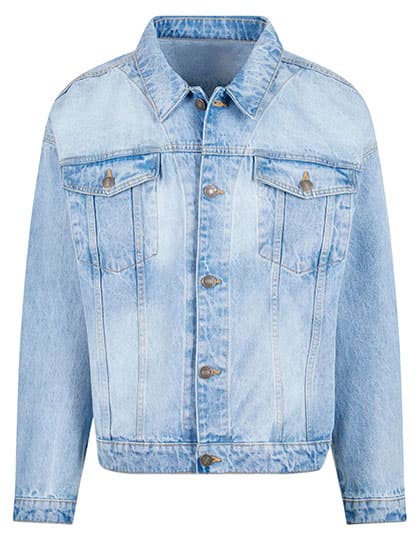 Heavy Ounce Boxy Denim Jacket — New Light Blue Washed
