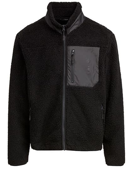 Bonded Sherpa Jacket — Black