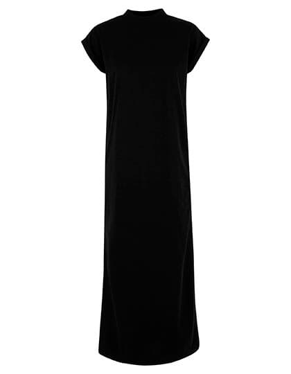 Ladies Sorona® Long Extended Shoulder Dress — Black
