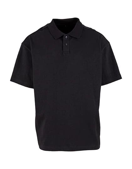 Oversized Polo Shirt — Black