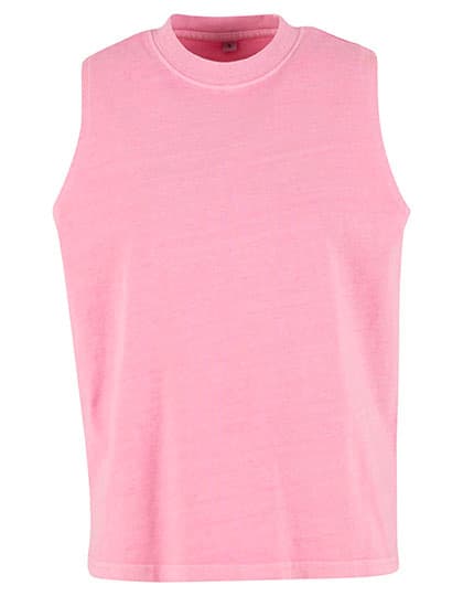 Ladies Vintage Washed Sleeveless Tee — Cool Pink