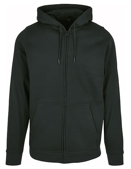 Basic Zip Hoody — Black