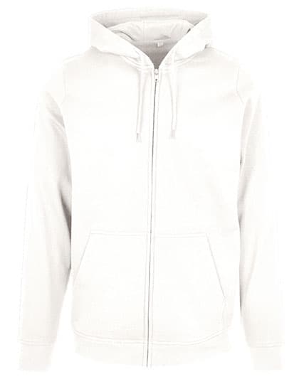 Basic Zip Hoody — White