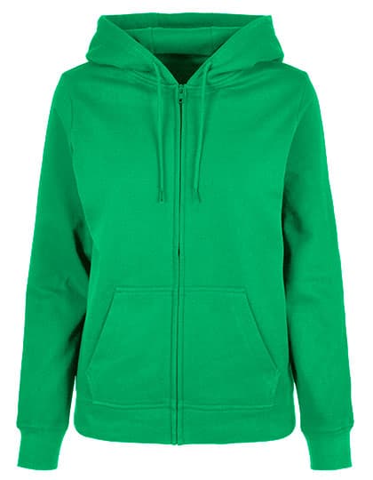 Ladies Basic Zip Hoody — Grass Green
