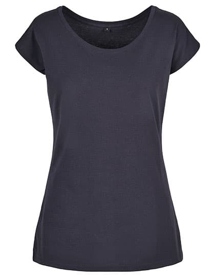 Ladies´ Wide Neck Tee — Navy