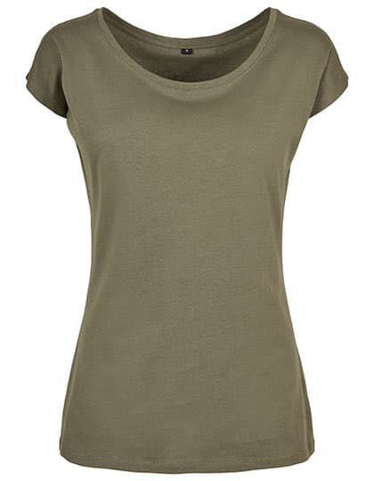 Ladies´ Wide Neck Tee — Olive