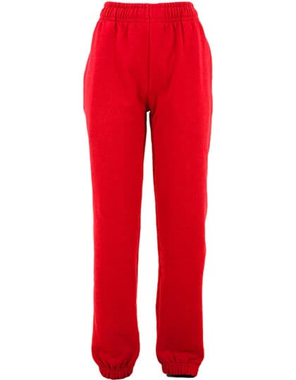 Ladies Basic Sweatpants — City Red