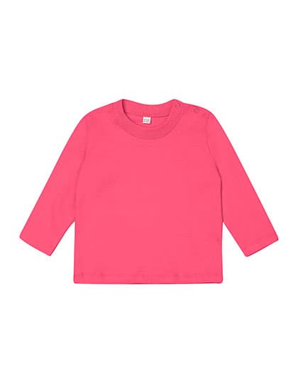 Baby Long Sleeve T — Bubble Gum Pink