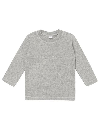 Baby Long Sleeve T — Heather Grey Melange
