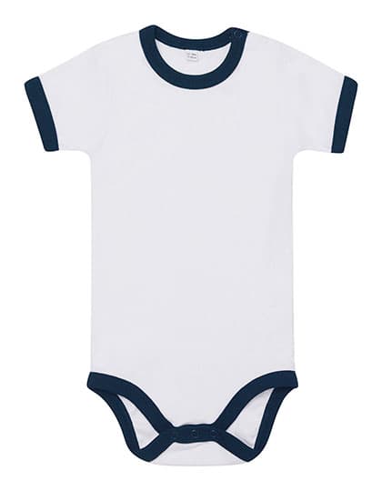 Baby Ringer Bodysuit — White