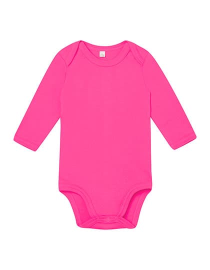 Baby Long Sleeve Bodysuit — Fuchsia