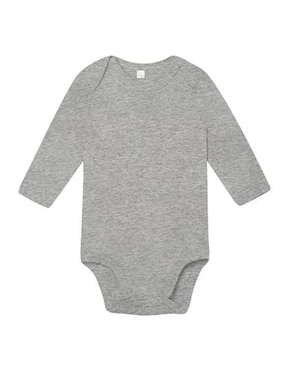 Baby Long Sleeve Bodysuit — Heather Grey Melange
