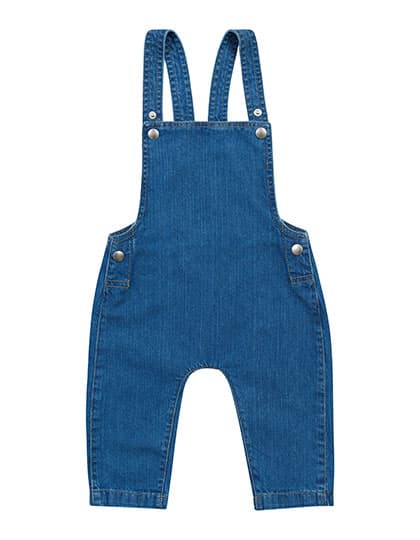 Baby Rocks Denim Dungarees — Denim Blue