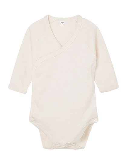 Baby Long Sleeve Kimono Bodysuit — Organic Natural