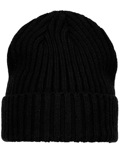 Grob gestricktes Beanie — Black