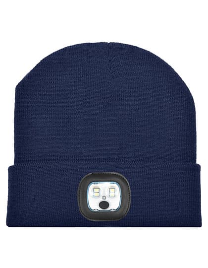LED Beanie — Navy