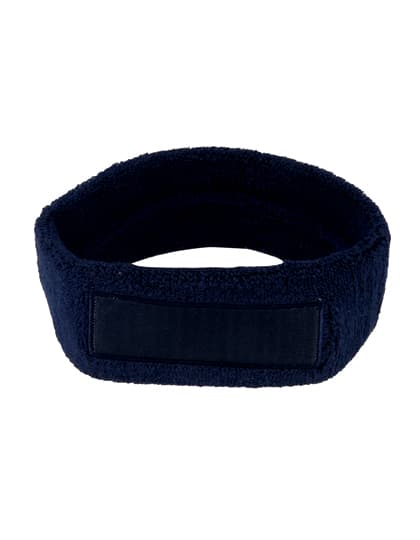 Kopfschweißband mit Label — Navy