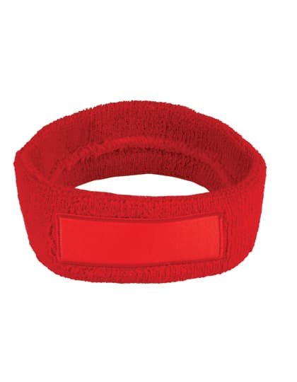 Kopfschweißband mit Label — Red