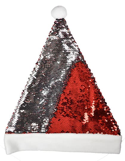 Christmas Hat / Nikolaus Mütze mit Pailletten — Red