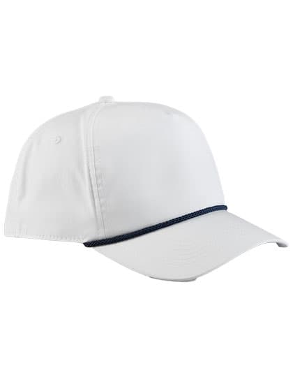 Rope Detail Golf Cap — White