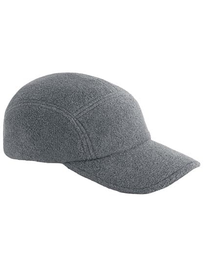 Recycled Fleece 5 Panel Cap — Charcoal