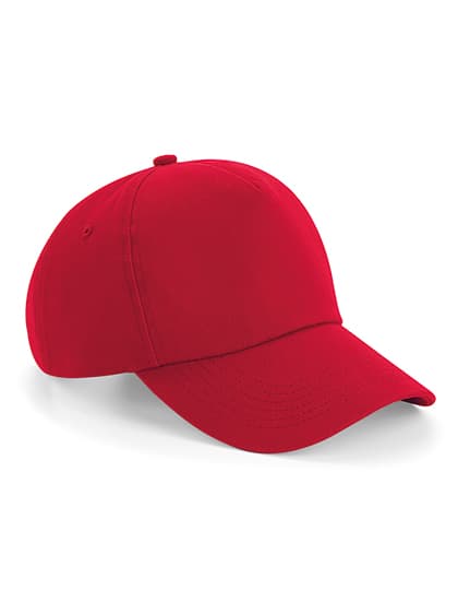 Authentic 5 Panel Cap — Classic Red