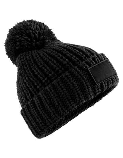 Toasty Patch Beanie — Black