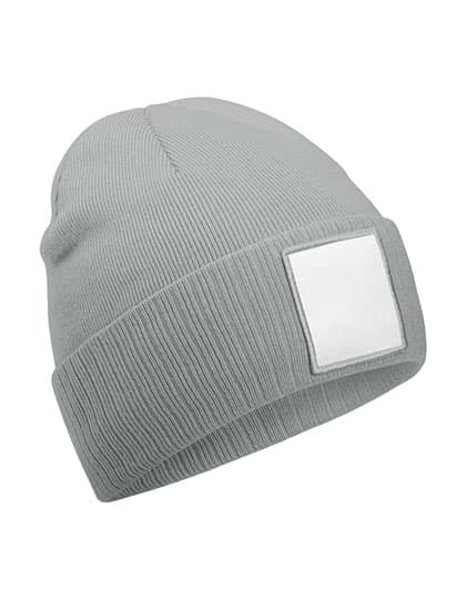 Appliqué Patch Beanie — Ash