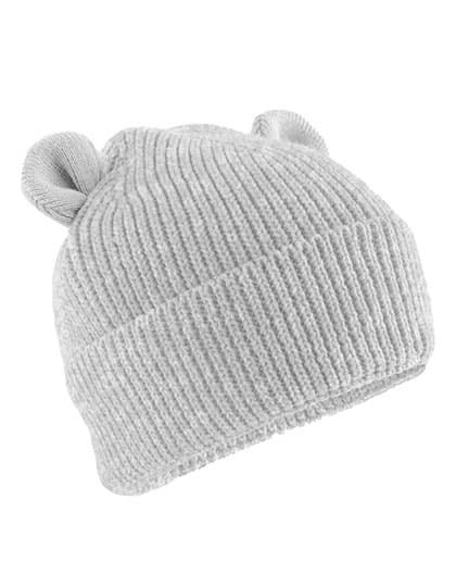 Organic Baby Bear Beanie — Cloud Grey