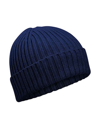 Organic Cotton Kids Beanie — Oxford Navy