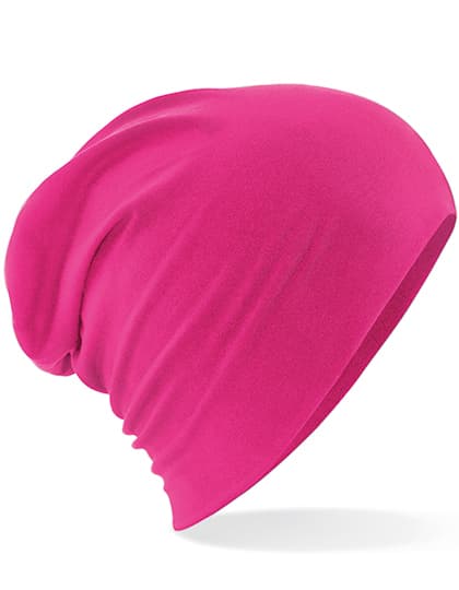Hemsedal Cotton Slouch Beanie — Fuchsia