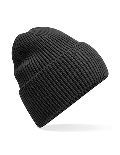 Oversized Cuffed Beanie — Charcoal