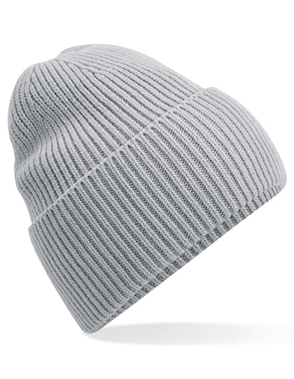 Oversized Cuffed Beanie — Light Grey