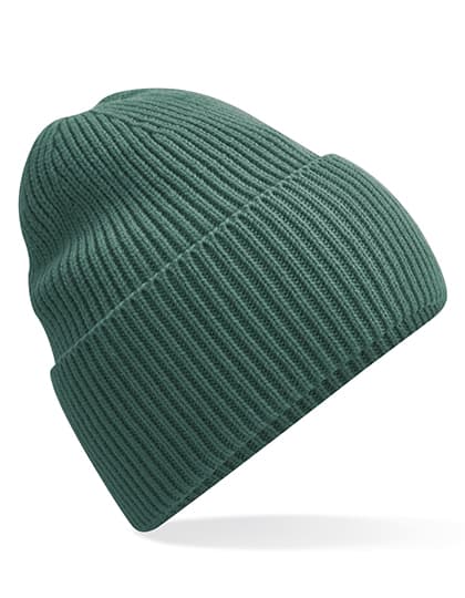 Oversized Cuffed Beanie — Marine Green
