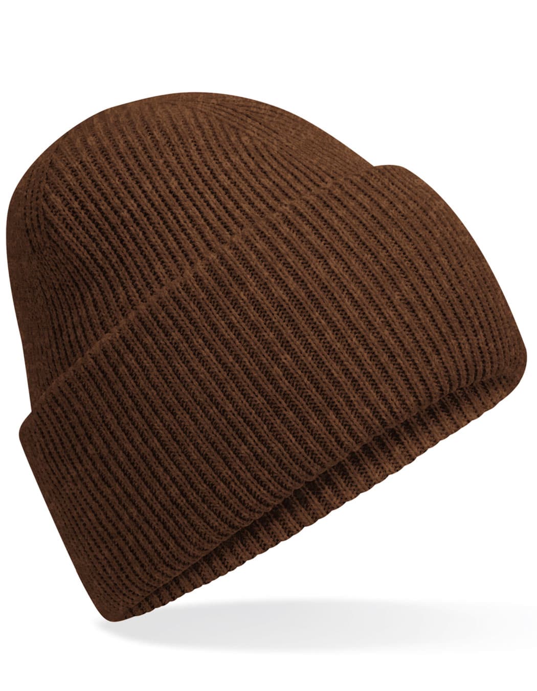 Classic Engineered Deep Cuffed Beanie — Walnut
