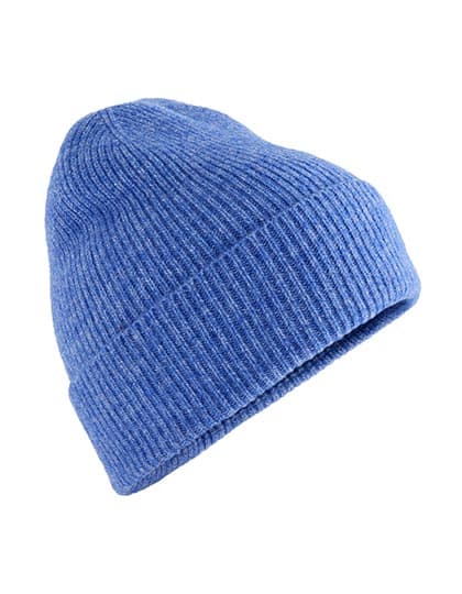 Wool Blend Beanie — Blue Marl
