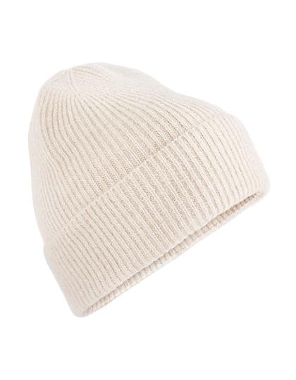 Wool Blend Beanie — Stone Marl