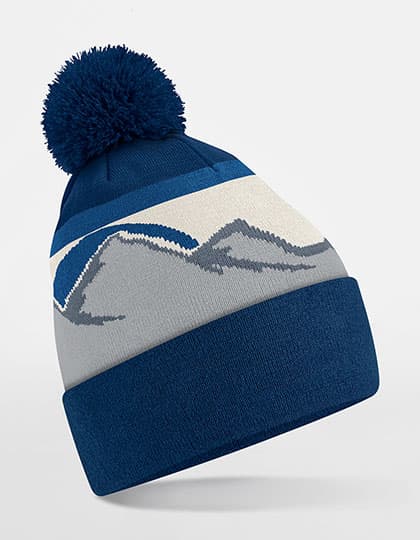 Mountain Peaks Pom Pom Beanie — Rocky Peaks